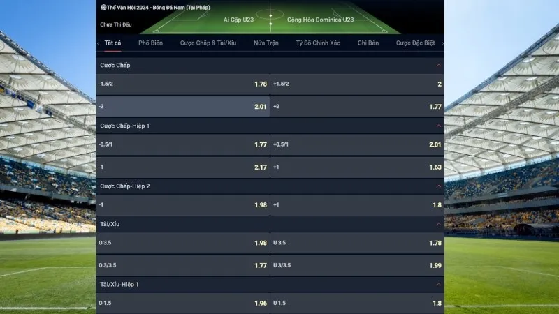 Ai Cập đấu với Dominica