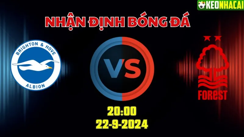 Nhận định bóng đá Brighton vs Nottingham 20h00 ngày 22/9