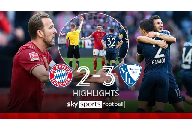 Bayern thua sốc Bochum ngay trên sân nhà với tỷ số 2-3