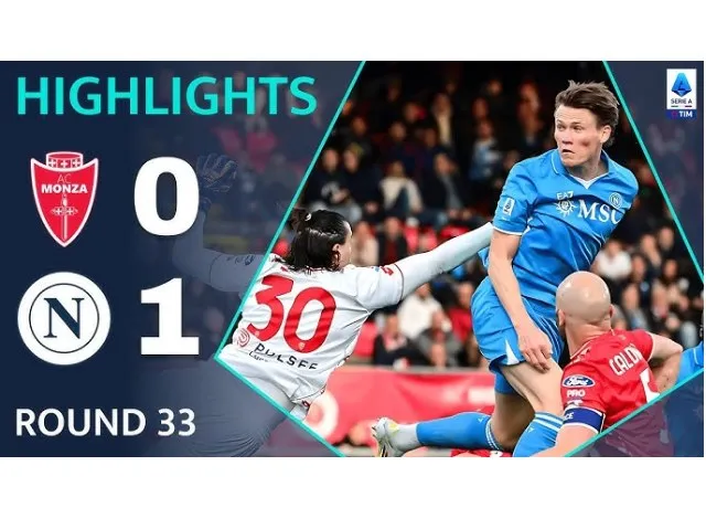 Napoli bám sát Inter sau chiến thắng tối thiểu trên sân Monza