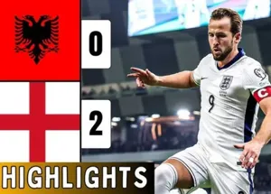 Albania thất bại 0-2 trước tuyển Anh, Harry Kane lập cú đúp